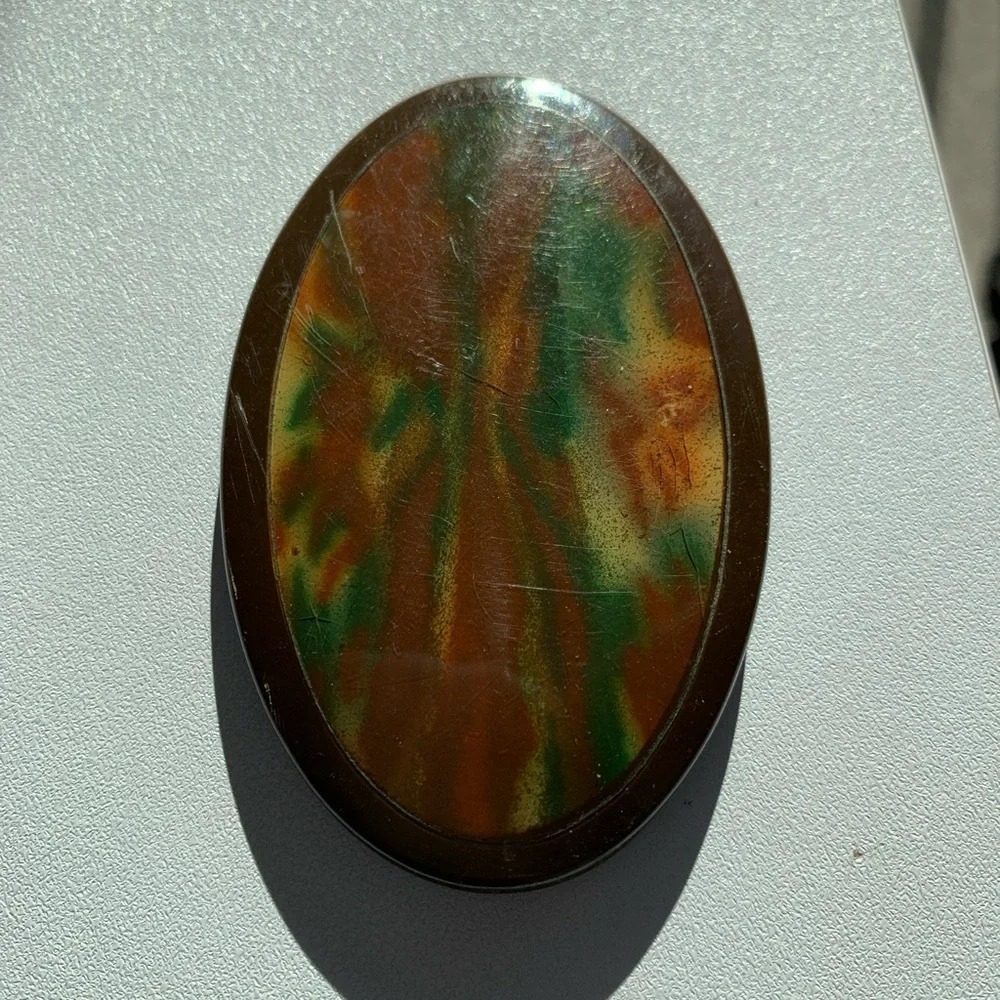Vintage Belt Buckle with possible End of Day Bakelite